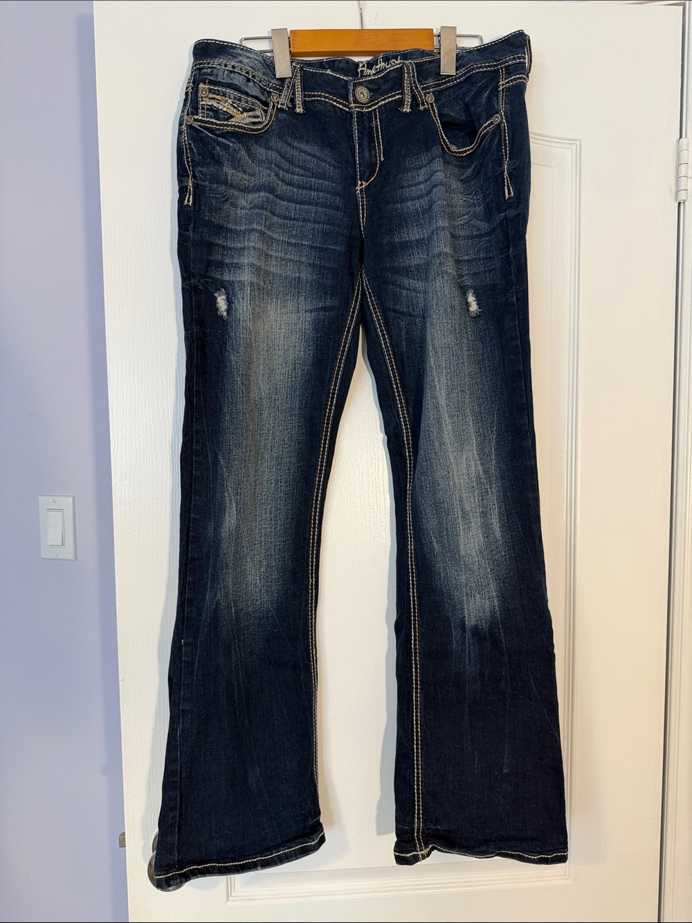 Amethyst Jeans Dark Blue Bootcut Women's Jeans